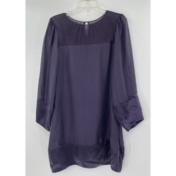 Development‎ by Erica Davies Women’s 100% Silk Dark Purple Dress Size 8 - Picture 1 of 11